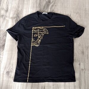 Versace Black and Gold Artistic Tee